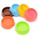 Dog Cat Light Candy Color Plastic Material Single Pets Bowls(Blue)