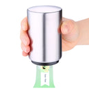 Magnetic Automatic Beer Bottle Cap Opener Stainless Steel Push Down Beer Opener Kitchen Gadgets, Size: 8.5 x 5.2cm