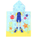 Children Beach Towel Hooded Cloak Kids Boy Girl Baby Bath Towel Absorbent Bathrobe Swim Clothes, Size: 60 x 120cm, Suitable for Height 1.2m or Less
