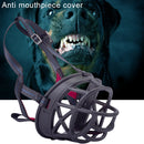 Dog Muzzle Prevent Biting Chewing and Barking Allows Drinking and Panting, Size: 12.5*12.5*15.4cm(Black)