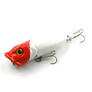 HENGJIA Plastic Artificial Fishing Lures Popper Bionic Fishing Bait with Hooks, Length: 6.5 cm, Random Color Delivery