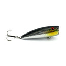 HENGJIA Plastic Artificial Fishing Lures Popper Bionic Fishing Bait with Hooks, Length: 7 cm, Random Color Delivery