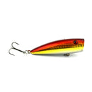 HENGJIA Plastic Artificial Fishing Lures Popper Bionic Fishing Bait with Hooks, Length: 7 cm, Random Color Delivery