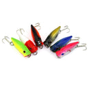 HENGJIA Plastic Artificial Fishing Lures Popper Bionic Fishing Bait with Hooks, Length: 3.5 cm, Random Color Delivery