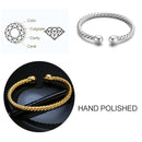 Europe and America Style Female Brass-plating Jewelry Silver Garlic Magnetic Health Open Bracelet, Size: 8mm*17cm(Silver)