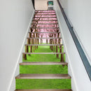 6 PCS DIY Creative Cherry Tree Beautiful Scenery Street Stairs Sticker Home Decoration, Size: 18*100cm