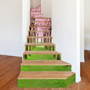 6 PCS DIY Creative Cherry Tree Beautiful Scenery Street Stairs Sticker Home Decoration, Size: 18*100cm