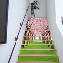 6 PCS DIY Creative Cherry Tree Beautiful Scenery Street Stairs Sticker Home Decoration, Size: 18*100cm