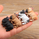 Home Decoration Lovely Rrunk on Sleep French Bulldog 3D Fridge Paste, NO Magnetic