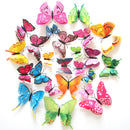 60 PCS Home Decoration Originality Double-deck PVC 3D Butterfly Wall Paste