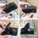 10PCS Safe And Sanitary Rodent Killer With Bait Cup Reusable And Mess-Free ABS Material Black Rat Trap Clip