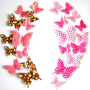 60 PCS Home Decoration Originality PVC 3D Butterfly Wall Paste