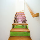 13 PCS DIY Creative Cherry Tree Beautiful Scenery Street Stairs Sticker Home Decoration, Size: 18*100cm