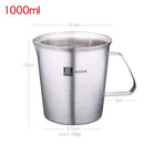 SSGP Kitchen Cooking Tool Stainless Steel Graduated Measuring Cups, Size: 13*12.5cm, 1000ml