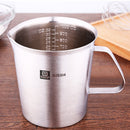 SSGP Kitchen Cooking Tool Stainless Steel Graduated Measuring Cups, Size: 10*9.5cm, 500ml