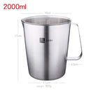SSGP Kitchen Cooking Tool Stainless Steel Graduated Measuring Cups, Size: 17*15cm, 2000ml