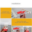 Wardrobe Storage Layered Baffle Cabinet Shelf Dormitory Partition Cupboard Partition Board, Width: 24cm, Stretch Range: 30-40cm (White)