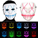 Halloween Terror Ghost Cosplay Mask LED Luminous Flash Mask (Yellow Light)