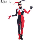 Halloween Costume Women Harry Qinn Clown Cosplay Clothing, Size:L, Bust:86~92cm, Waistline:70~75cm, Jumpsuit Length:140cm