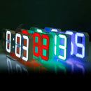 Multi-Function Large 3D LED Digital Wall Alarm Clock with Snooze Function, 12/24 Hours Display for Home, Kitchen, Office, DC 5V, CE Certificated(Red)
