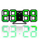Multi-Function Large 3D LED Digital Wall Alarm Clock with Snooze Function, 12/24 Hours Display for Home, Kitchen, Office, DC 5V, CE Certificated(Green)