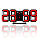 Multi-Function Large 3D LED Digital Wall Alarm Clock with Snooze Function, 12/24 Hours Display for Home, Kitchen, Office, DC 5V, CE Certificated(Red)