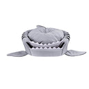 Indoor Pet Dog Puppy Cat Warm House Sharks Pet Sleeping Bed Nest, M Size: 50x50x48cm(Grey)