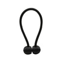 2 PCS Fashion Woven Punch-Free Beef Tendon Magnetic Buckle Curtain Strap(Black)