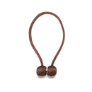 2 PCS Fashion Woven Punch-Free Beef Tendon Magnetic Buckle Curtain Strap(Coffee)