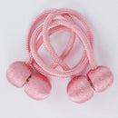 2 PCS Fashion Woven Punch-Free Beef Tendon Magnetic Buckle Curtain Strap(Pink)
