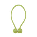 2 PCS Fashion Woven Punch-Free Beef Tendon Magnetic Buckle Curtain Strap(Green)