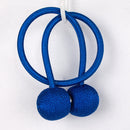 2 PCS Fashion Woven Punch-Free Beef Tendon Magnetic Buckle Curtain Strap(Blue)