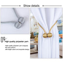 2 PCS Fashion Woven Punch-Free Beef Tendon Magnetic Buckle Curtain Strap(Blue)
