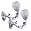 2 PCS Retro Water Wafer Head Barb Curtain Decorative Wall Hook(Silver)
