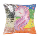 Sequin Unicorn Decorative Cushion Covers Reversible Pillow Cover, Size: 40cm x 40cm