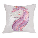 Sequin Unicorn Decorative Cushion Covers Reversible Pillow Cover, Size: 40cm x 40cm