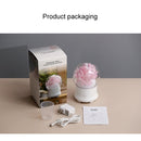 ML-824 100ML Gypsophila Flowers Aromatherapy Diffuser Air Humidifier with Colorful LED Light for Office / Home(Pink)