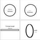 Black Rubber Band Paper Bills Dollars Money Elastic Stretchable Bands, 1KG Per Bag