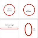 Red Sturdy Stretchable Elastic Rubber Bands Home School Office Supplies Stationery, 1KG Per Bag