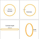 Yellow Sturdy Stretchable Elastic Rubber Bands School Office Supplies Stationery, 1KG Per Bag