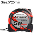 Aoben Retractable Ruler Measuring Tape Portable Pull Ruler Mini Tape Measure, Length: 5m Width: 25mm