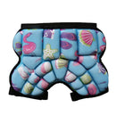 Children Outdoor Sports Roller Skating Protective Gear Hip Butt Padded Shorts Pants(Blue)