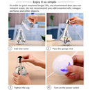 400ML Colorful Light Portable Bulb Shape Aromatherapy Air Purifier Humidifier for Home / Office / Car(Gold)