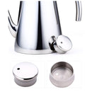 Kitchen Supplies Stainless Steel Leak-proof Oiler Jar Soy Sauce Vinegar Bottle, Small, Size:15.5*9*3.5cm