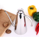 Kitchen Supplies Stainless Steel Leak-proof Oiler Jar Soy Sauce Vinegar Bottle, Small, Size:15.5*9*3.5cm