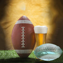 Rugby Shape 3D Ice Cube Mold Maker Bar Party Silicone Trays Chocolate Mold Kitchen Tool (Yellow)