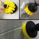 3 PCS Bathroom Kitchen Cleaning Brushes Kit for Electric Drill(Green)