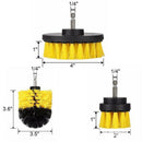 3 PCS Bathroom Kitchen Cleaning Brushes Kit for Electric Drill(Yellow)