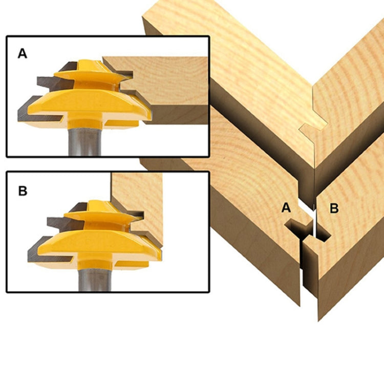 1/2 x 2-3/4 Shank Woodwork 45 Degree Engagement Tenon Cutter Blade Right Angle Accessories Knife Woodworking Tools