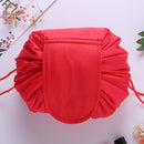 Travel Large Volume Drawstring Bag Cosmetic Sundries Storage Bag(Red)